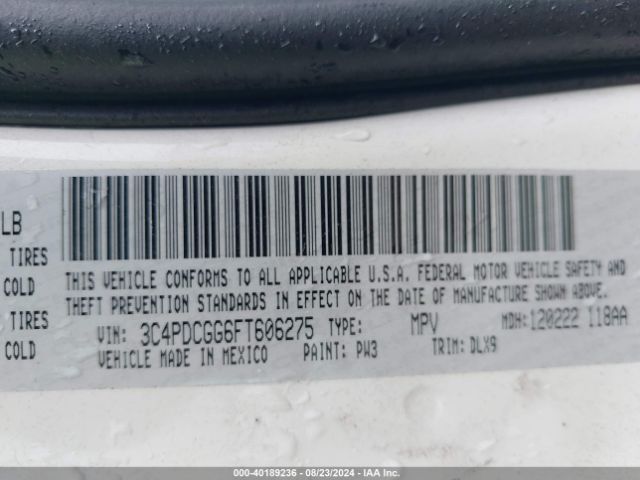 3C4PDCGG6FT606275 Dodge Journey Crossroad