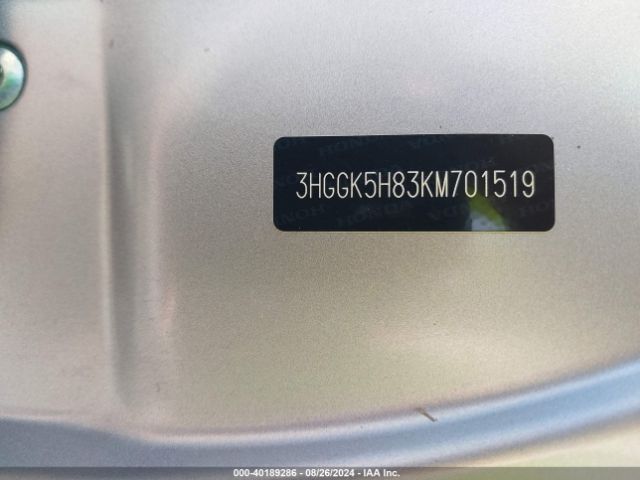 3HGGK5H83KM701519 Honda FIT EX