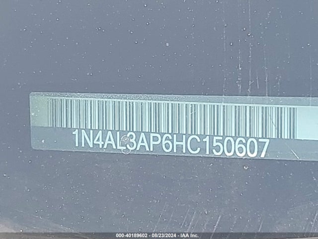 Nissan Altima 2.5 Sv 2017 1N4AL3AP6HC150607 Image 9