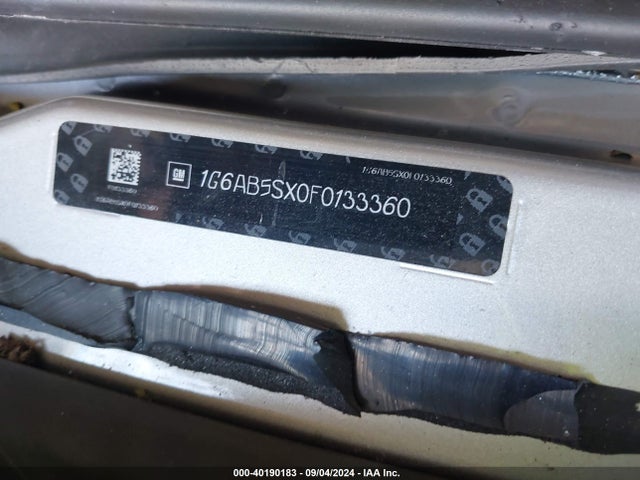 1G6AB5SX0F0133360 Cadillac ATS LUXURY