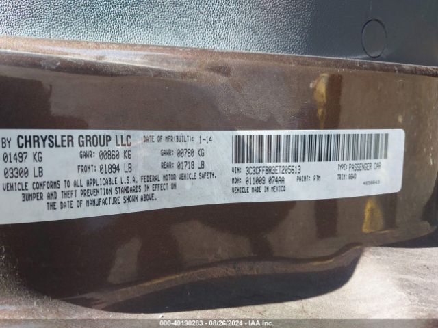 3C3CFFBR3ET205613 Fiat 500 SPORT