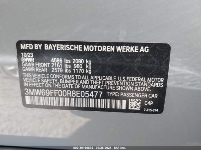 3MW69FF00R8E05477 BMW 3 Series 330i