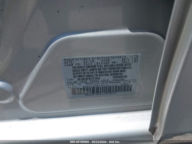 3N1AB7AP8JY319644 Nissan SENTRA S