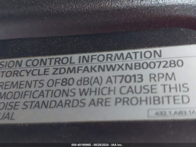 2022 DUCATI STREETFIGHTER ZDMFAKNWXNB007280 Photo 9