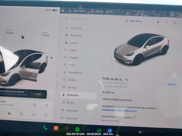 5YJYGDEE4LF014502 Tesla Model Y Long Range Dual Motor All-wheel Drive
