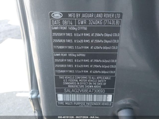 SALAG2V68EA730693 Land Rover LR4
