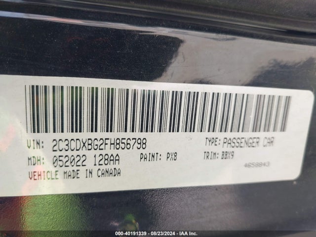 Dodge Charger Se 2015 2C3CDXBG2FH856798 Image 9