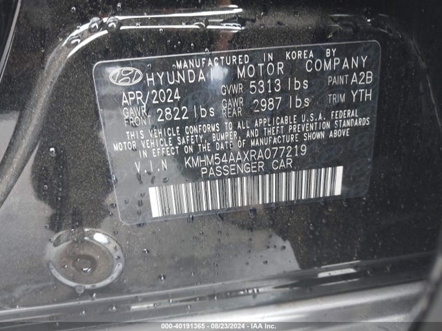 KMHM54AAXRA077219 Hyundai Ioniq 6 Limited