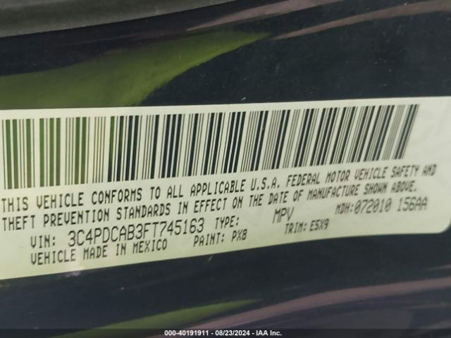 3C4PDCAB3FT745163 Dodge Journey American Value Pkg