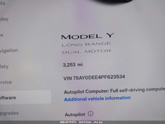 7SAYGDEE4PF623534 Tesla Model Y