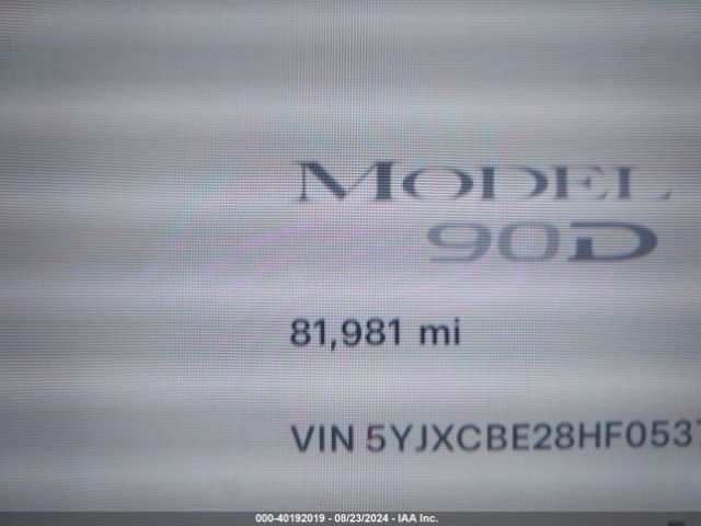 5YJXCBE28HF053781 Tesla Model X 100d/75d/90d