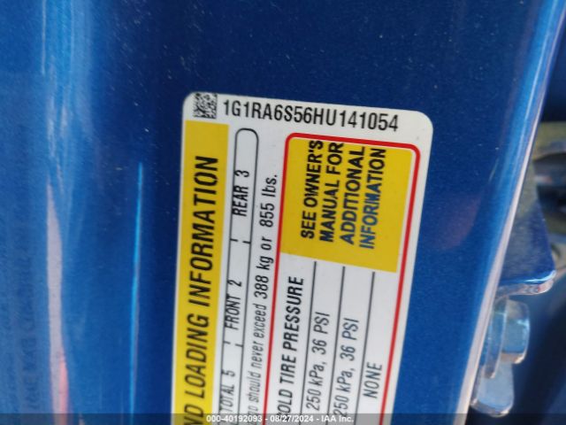 1G1RA6S56HU141054 Chevrolet VOLT LT