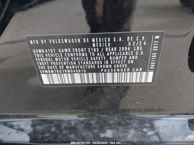 3VWBM7BU7RM049810 Volkswagen Jetta 1.5t Sport