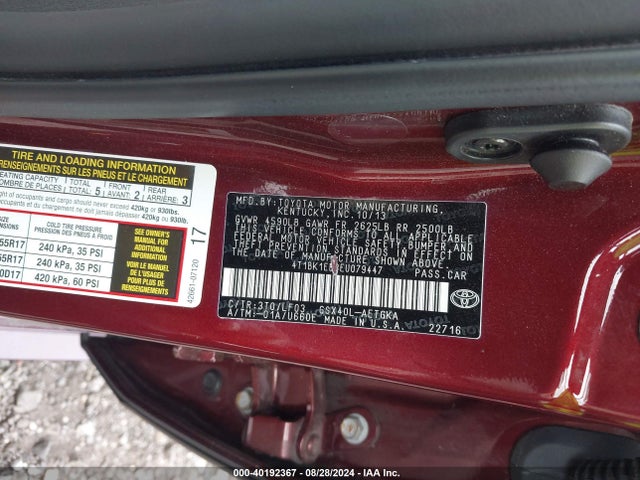 Toyota Avalon Xle Premium 2014 4T1BK1EB8EU079447 Image 9
