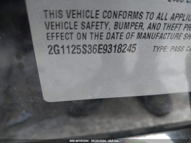 Chevrolet Impala 2lt 2014 2G1125S36E9318245 Image 8