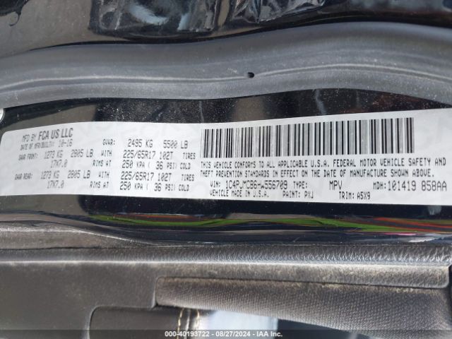 1C4PJMCB6HW556709 Jeep Cherokee Latitude 4x4