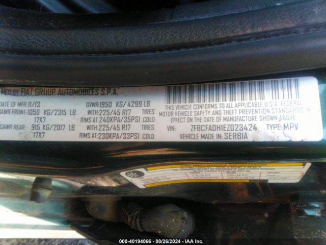 ZFBCFADH1EZ023424 Fiat 500L TREKKING
