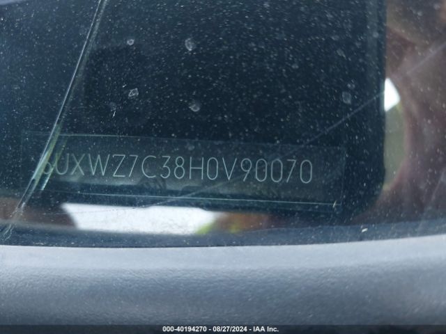 5UXWZ7C38H0V90070 BMW X3 Sdrive28i
