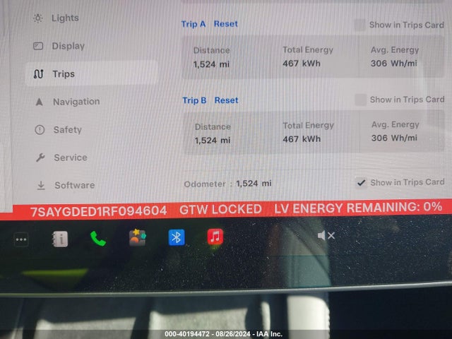 2024 TESLA MODEL Y 7SAYGDED1RF094604 Photo 6