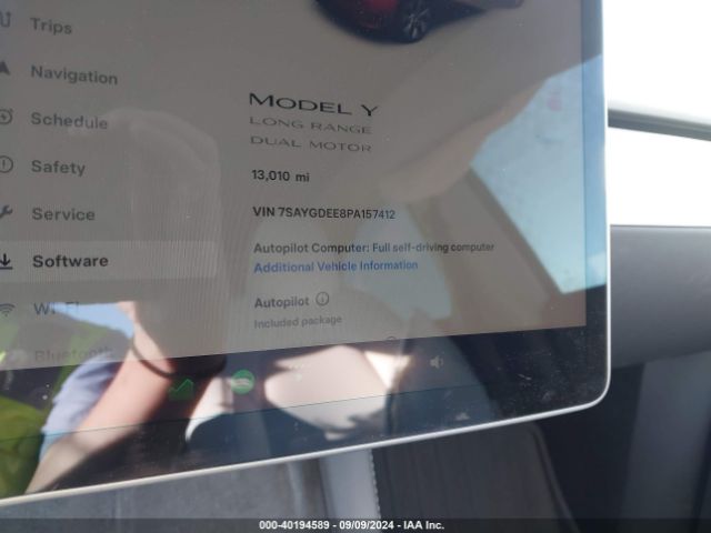 7SAYGDEE8PA157412 Tesla Model Y