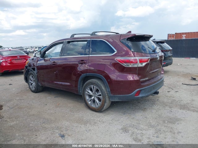 Toyota Highlander Le/le Plus 2016 5TDZKRFH8GS164588 Image 3