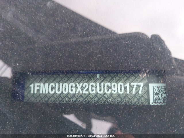 Ford ESCAPE SE 2016 1FMCU0GX2GUC90177 Image 9
