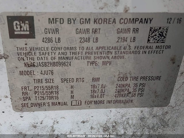 Buick Encore Preferred 2017 KL4CJASB2HB099624 Image 9
