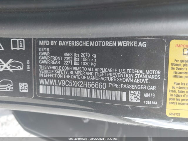 2019 MINI CLUBMAN WMWLV9C5XK2H66660 Photo 8