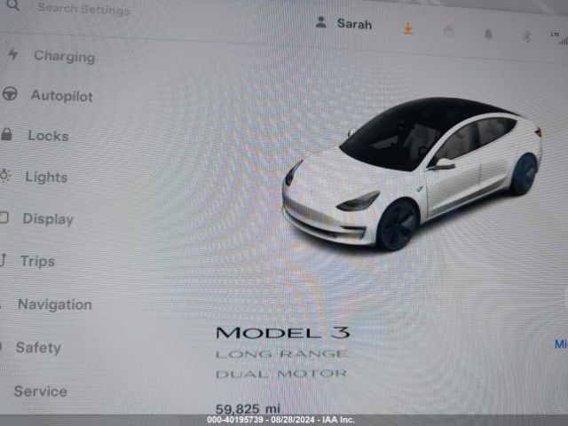 5YJ3E1EB5LF607080 Tesla Model 3 Long Range Dual Motor All-wheel Drive