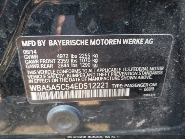 WBA5A5C54ED512221 BMW 528I