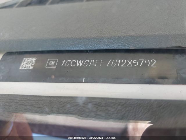 1GCWGAFF7G1285792 Chevrolet Express 2500 Work Van