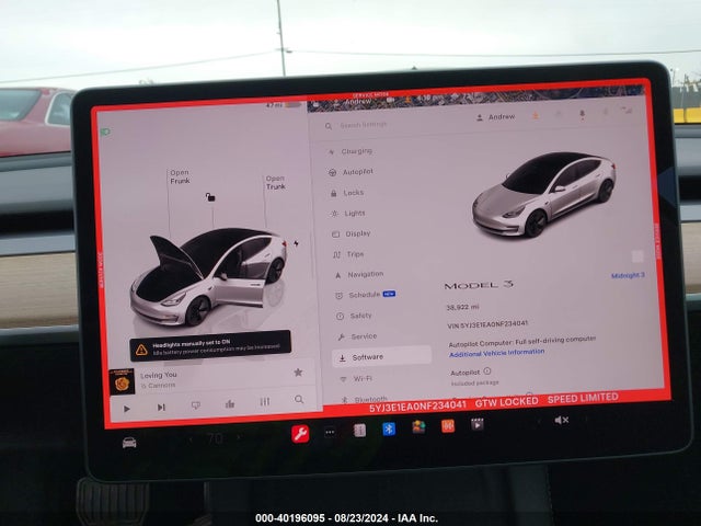 2022 TESLA MODEL 3 5YJ3E1EA0NF234041 Photo 6