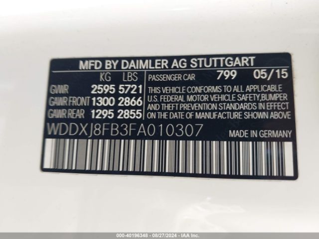 WDDXJ8FB3FA010307 Mercedes-Benz S 550 4matic
