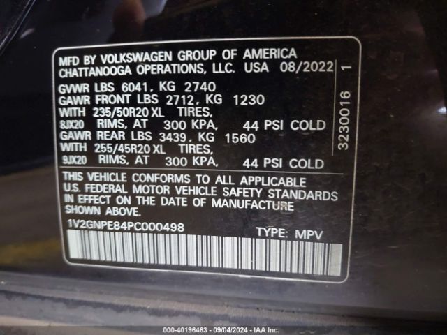 1V2GNPE84PC000498 Volkswagen Id.4 Awd Pro S/awd Pro S Plus