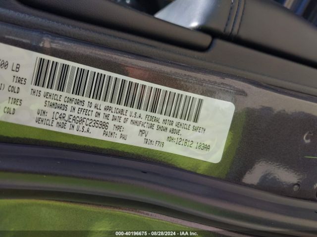 1C4RJEAG0FC235986 Jeep Grand Cherokee Laredo