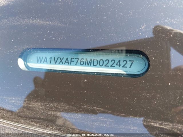 WA1VXAF76MD022427 Audi Q7 Prestige 55 Tfsi Quattro Tiptronic