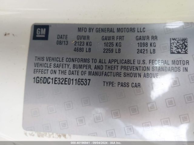 1G6DC1E32E0116537 Cadillac Cts Performance