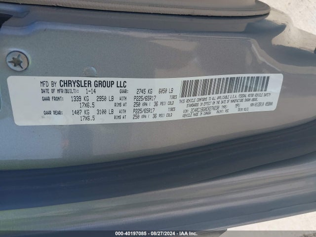 2C4RC1BG0ER270230 Chrysler Town & Country Touring