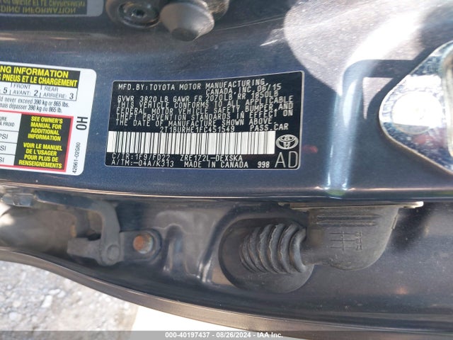 Toyota Corolla S Plus 2015 2T1BURHE1FC451549 Image 9