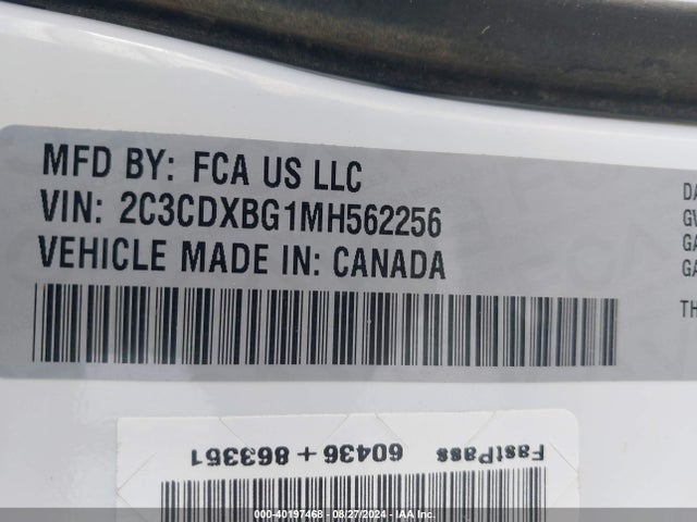 Dodge Charger Sxt Rwd 2021 2C3CDXBG1MH562256 Image 9