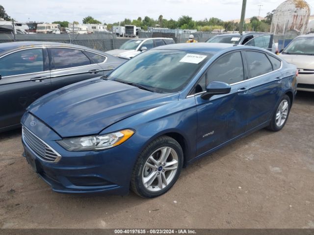 3FA6P0LU3JR233155 Ford Fusion Hybrid Se