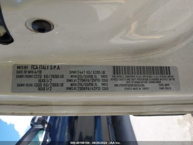 ZFBHRFAB8K6N35494 RAM Promaster City Tradesman
