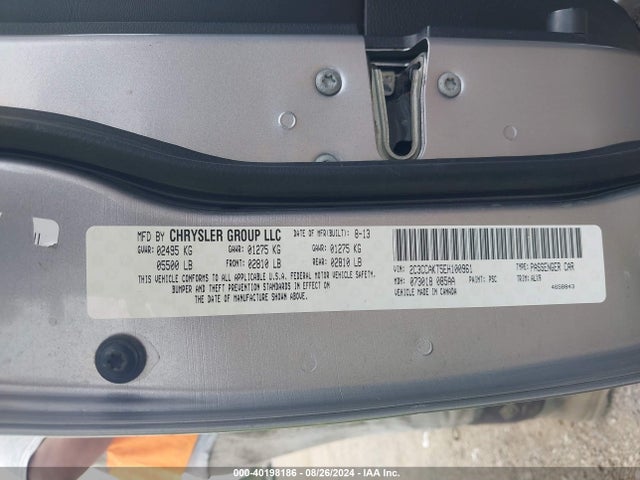 2C3CCAKT5EH100961 Chrysler 300c Awd