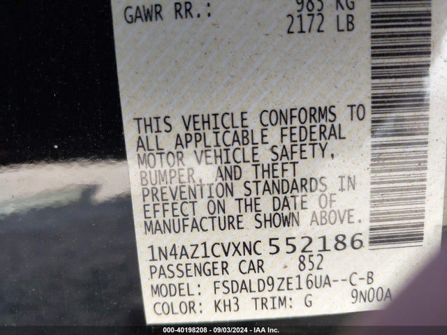 Nissan Leaf Sv 40 Kwh 2022 1N4AZ1CVXNC552186 Image 9