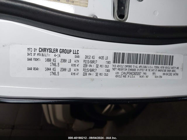 1C4NJPFB4ED825267 Jeep Patriot Latitude