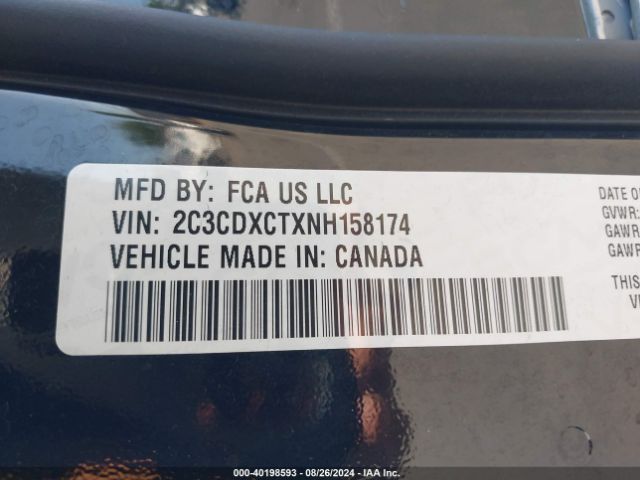 2C3CDXCTXNH158174 Dodge CHARGER R/T