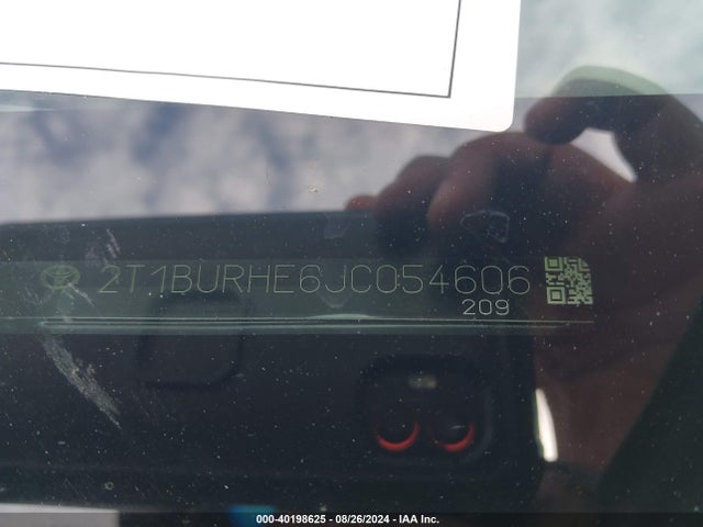 Toyota COROLLA SE 2018 2T1BURHE6JC054606 Image 9