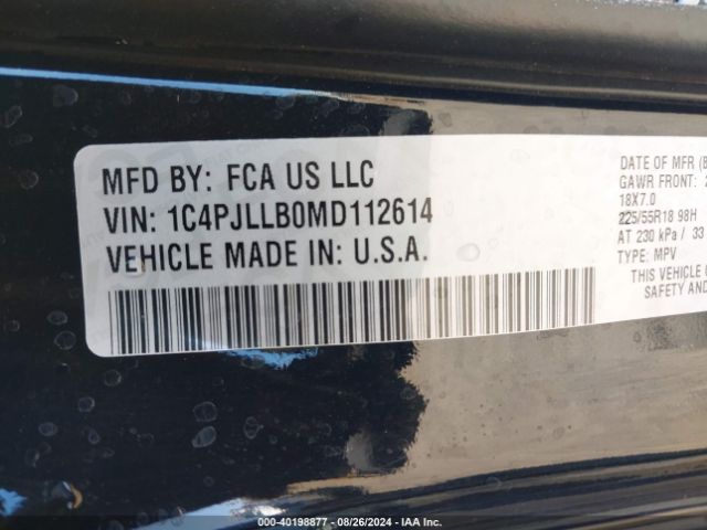 1C4PJLLB0MD112614 Jeep Cherokee Altitude Fwd