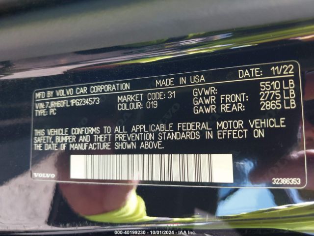 7JRH60FL1PG234573 Volvo S60 Recharge Plug-in Hybrid T8 Plus Dark Theme