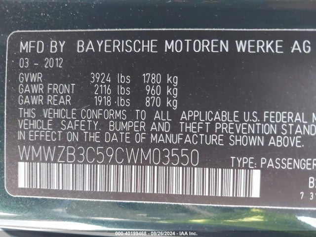 2012 MINI COOPER COUNTRYMAN WMWZB3C59CWM03550 Photo 8